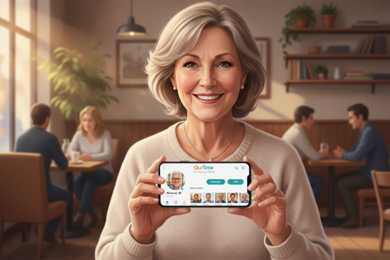 OurTime dating app